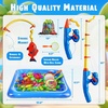 image:imageCozyBomB Magnetic Fishing Toys Game Set for Kids  Water Table Bathtub Kiddie Pool Party Pole Rod Net Outdoor Plastic Floating Fish Toddler Bath Color Ocean Sea Animals Birthday Gift Age 35 6 4842 Fishes