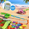image:imageCozyBomB Magnetic Fishing Toys Game Set for Kids  Water Table Bathtub Kiddie Pool Party Pole Rod Net Outdoor Plastic Floating Fish Toddler Bath Color Ocean Sea Animals Birthday Gift Age 35 6 4840 Fishes