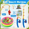 image:imageCozyBomB Magnetic Fishing Toys Game Set for Kids  Water Table Bathtub Kiddie Pool Party Pole Rod Net Outdoor Plastic Floating Fish Toddler Bath Color Ocean Sea Animals Birthday Gift Age 35 6 4846 Fishes