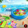 image:imageCozyBomB Magnetic Fishing Toys Game Set for Kids  Water Table Bathtub Kiddie Pool Party Pole Rod Net Outdoor Plastic Floating Fish Toddler Bath Color Ocean Sea Animals Birthday Gift Age 35 6 4852 Fishes