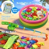 image:imageCozyBomB Magnetic Fishing Toys Game Set for Kids  Water Table Bathtub Kiddie Pool Party Pole Rod Net Outdoor Plastic Floating Fish Toddler Bath Color Ocean Sea Animals Birthday Gift Age 35 6 4846 Fishes
