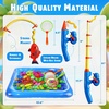 image:imageCozyBomB Magnetic Fishing Toys Game Set for Kids  Water Table Bathtub Kiddie Pool Party Pole Rod Net Outdoor Plastic Floating Fish Toddler Bath Color Ocean Sea Animals Birthday Gift Age 35 6 4835 Fishes
