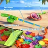 image:imageCozyBomB Magnetic Fishing Toys Game Set for Kids  Water Table Bathtub Kiddie Pool Party Pole Rod Net Outdoor Plastic Floating Fish Toddler Bath Color Ocean Sea Animals Birthday Gift Age 35 6 4830 Fishes