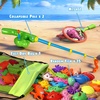 image:imageCozyBomB Magnetic Fishing Toys Game Set for Kids  Water Table Bathtub Kiddie Pool Party Pole Rod Net Outdoor Plastic Floating Fish Toddler Bath Color Ocean Sea Animals Birthday Gift Age 35 6 4815 Fishes