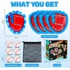 image:imageCozyBomB Toss and Catch Ball Game Set  Toddler Sports and Outdoor Toys Sticky Baseball Glove Catch Games for Kids Birthday Gifts for 310 Year Old Boys Girls 4 LED Paddle 6 Balls Vibration Flash