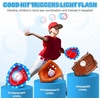 image:imageCozyBomB Toss and Catch Ball Game Set  Toddler Sports and Outdoor Toys Sticky Baseball Glove Catch Games for Kids Birthday Gifts for 310 Year Old Boys Girls 4 LED Paddle 6 Balls Vibration Flash
