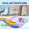 image:imageCozyBomB Unicorn Gifts for Girls Wearable Fleece Soft Throw Blanket