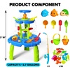 image:imageCozyBomB Water Table for Toddlers 35Sand Water Tables with Fishing Game Set5 Tier Outdoor Toys for Kids Ages 48Summer Beach Outside Sensory Table Activity Party Birthday Gift27 Gallons