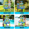image:imageCozyBomB Water Table for Toddlers 35Sand Water Tables with Fishing Game Set5 Tier Outdoor Toys for Kids Ages 48Summer Beach Outside Sensory Table Activity Party Birthday Gift27 Gallons