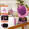 image:imageElectric Yarn Ball Winder Swift 13 oz Dual Strong Tension Knit SpinnerPink