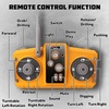 image:imageRemote Control Excavator and Dump Truck Toy Set for Kids 24GHz RC Construction Vehicles with Light Sound Effects Metal Bucket Claw and Drill Attachments Engineering Truck Toys for Boys and GirlsRC Excavator