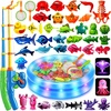 image:imageCozyBomB Magnetic Fishing Toys Game Set for Kids  Water Table Bathtub Kiddie Pool Party Pole Rod Net Outdoor Plastic Floating Fish Toddler Bath Color Ocean Sea Animals Birthday Gift Age 35 6 4838 Fishes