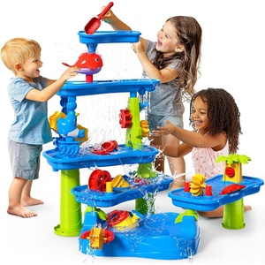 image:imageCozyBomB Water Table for Toddlers 35Sand Water Tables with Fishing Game Set5 Tier Outdoor Toys for Kids Ages 48Summer Beach Outside Sensory Table Activity Party Birthday Gift25 Gallons