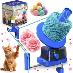 image:imageElectric Yarn Ball Winder Swift 13 oz Dual Strong Tension Knit SpinnerBlue
