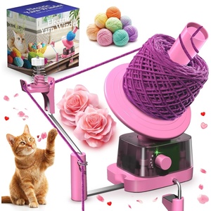 image:imageElectric Yarn Ball Winder Swift 13 oz Dual Strong Tension Knit SpinnerPink