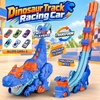 image:imageDinosaur Race Truck Transport Carrier Truck with 6 Mini CarsKids Toys