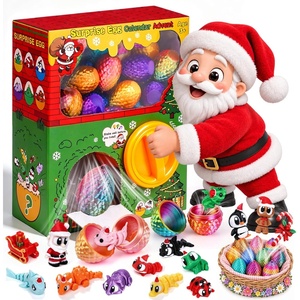 image:imageChristmas Advent Calendar 2026 for Kids24 PCS 3D Printed Dragon Eggs Vending Machine Toy24Day Christmas Countdown with 40pcs Suprise FiguresFestive Characters3D Printed Dragon Egg